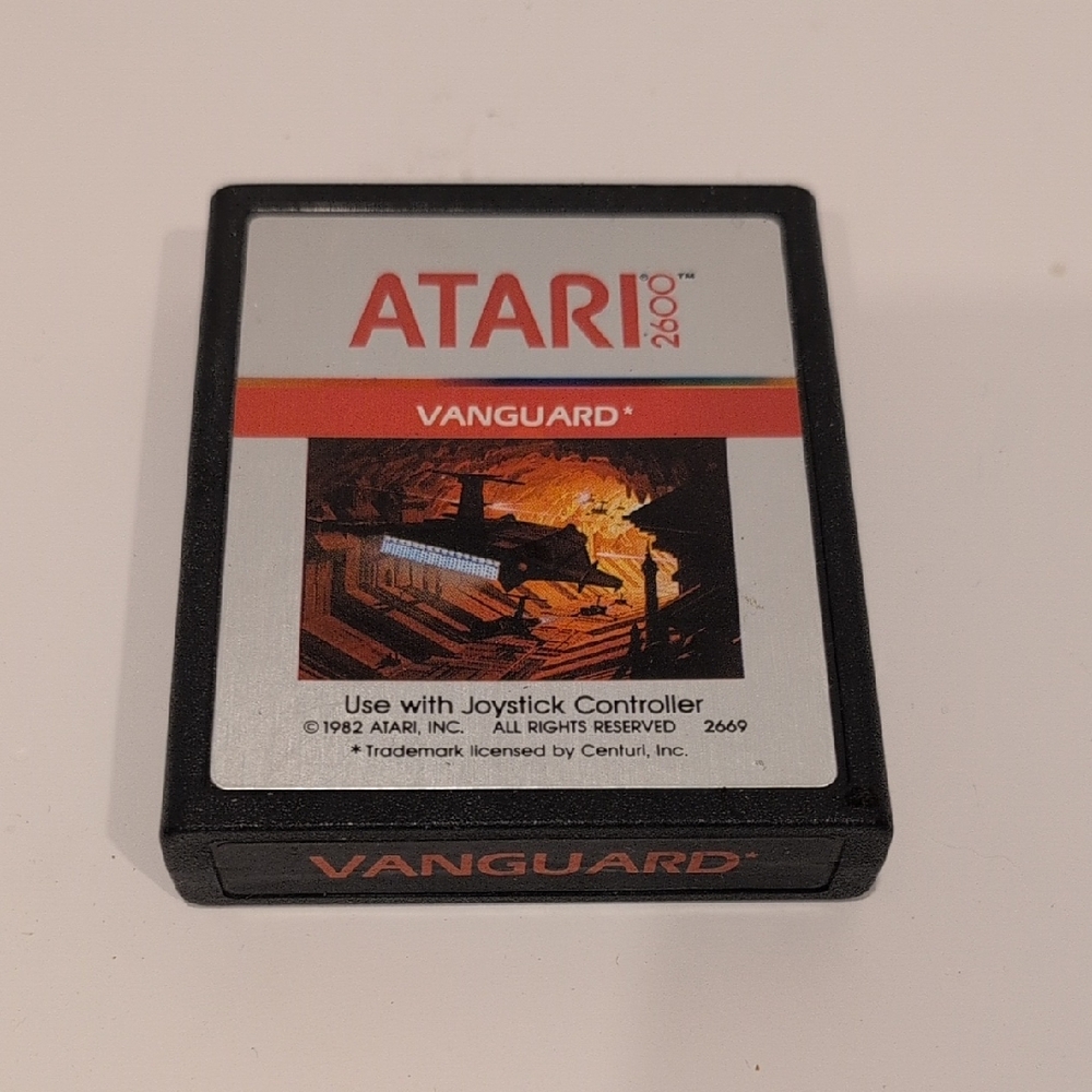 Atari Vanguard Video Game Cartridge - Black